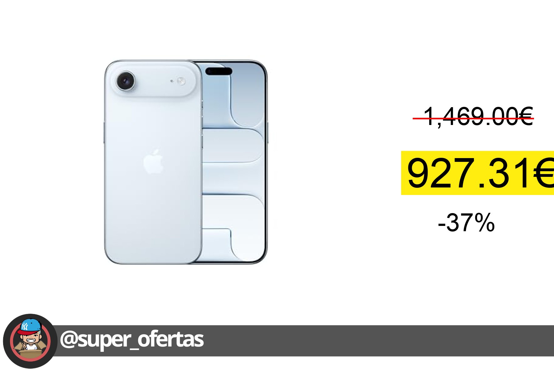 〽 Apple iPhone Air de 512 GB: El iPhone más Fino jamás Creado, Pantalla de 6,5 Pulgadas con P