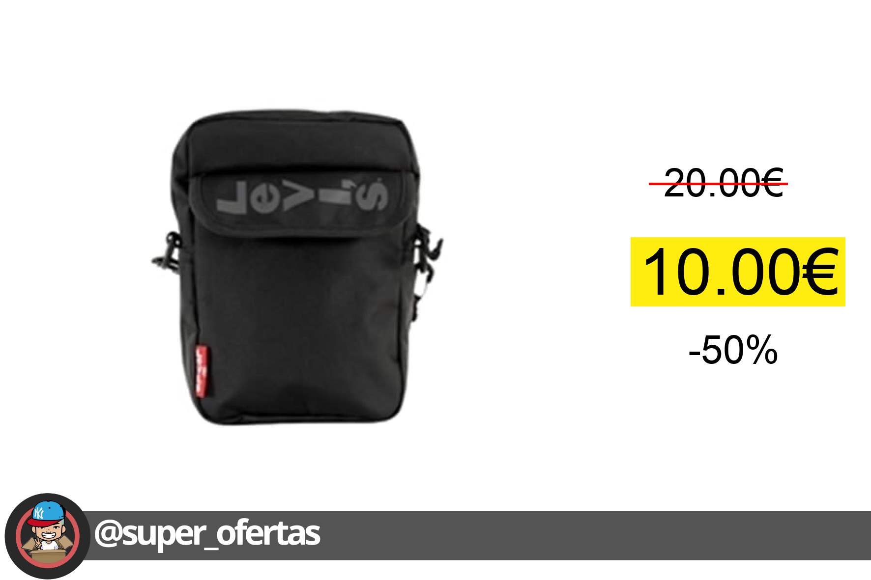 〽 Levi's Men's Mini Crossbody Solid (Red Batwing) Bag 's Bolsa de hombro sost