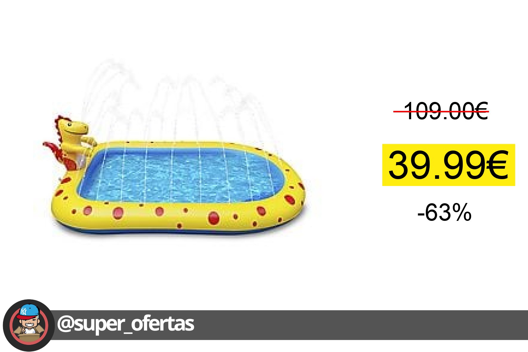 〽 Piscina Infantil - Dam Dman0031C1530, A Partir De 3 Año(S), Amarillo