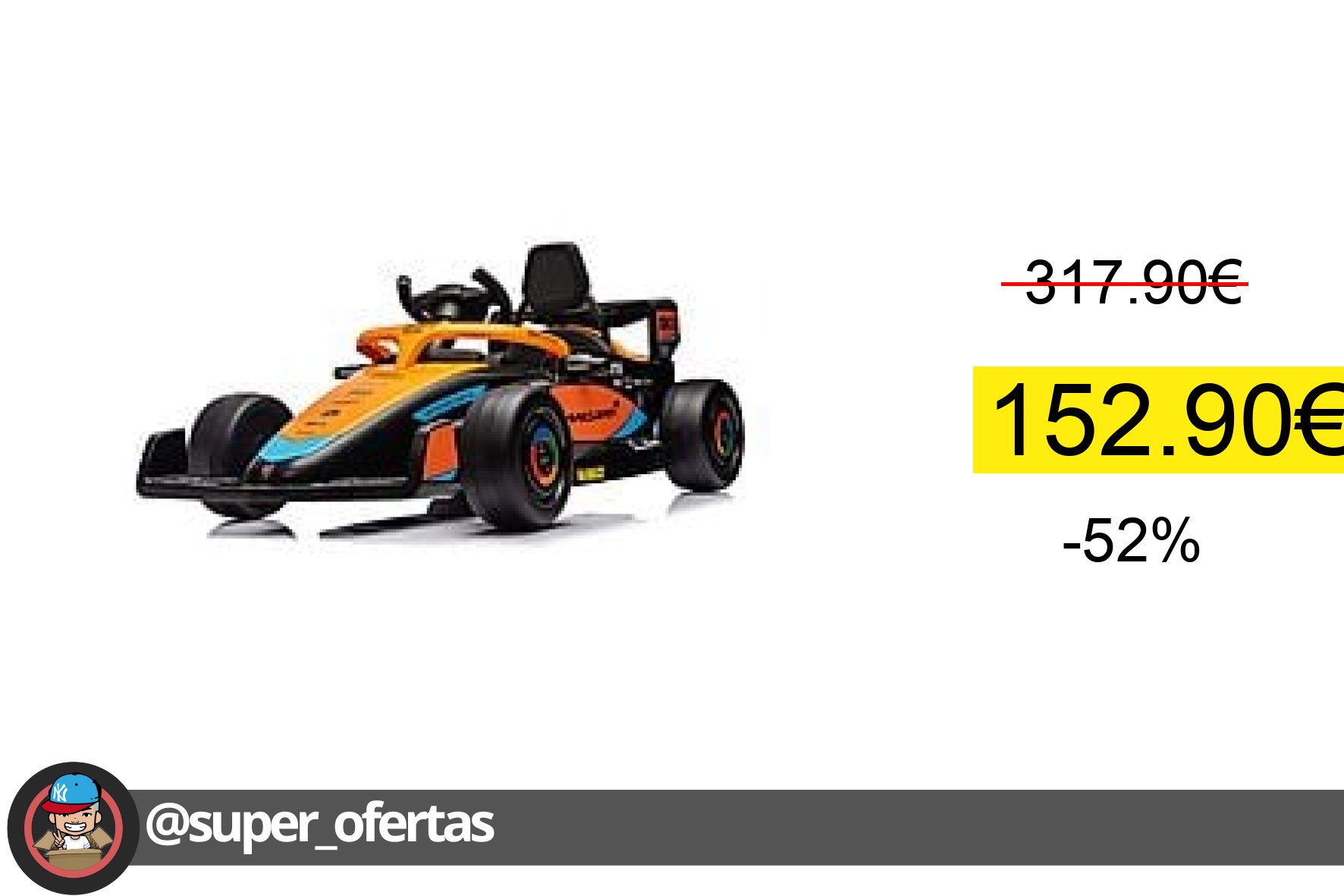 〽 Coche Eléctrico - Chipolino Mclaren Formula 1
