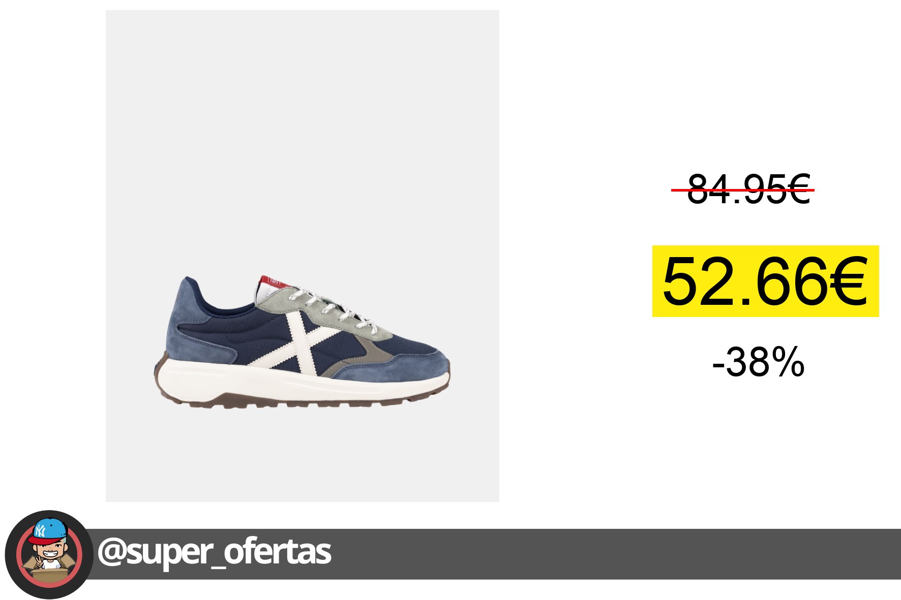 Cuponazo 〽 MUNICH 4599014 BABEL Zapatillas Hombre Azul Zapatillas Munich Bab
