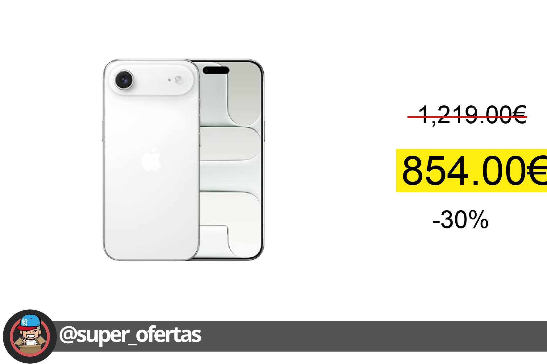 〽 Apple iPhone Air de 256 GB: El iPhone más Fino jamás Creado, Pantalla de 6,5 Pulgadas con P