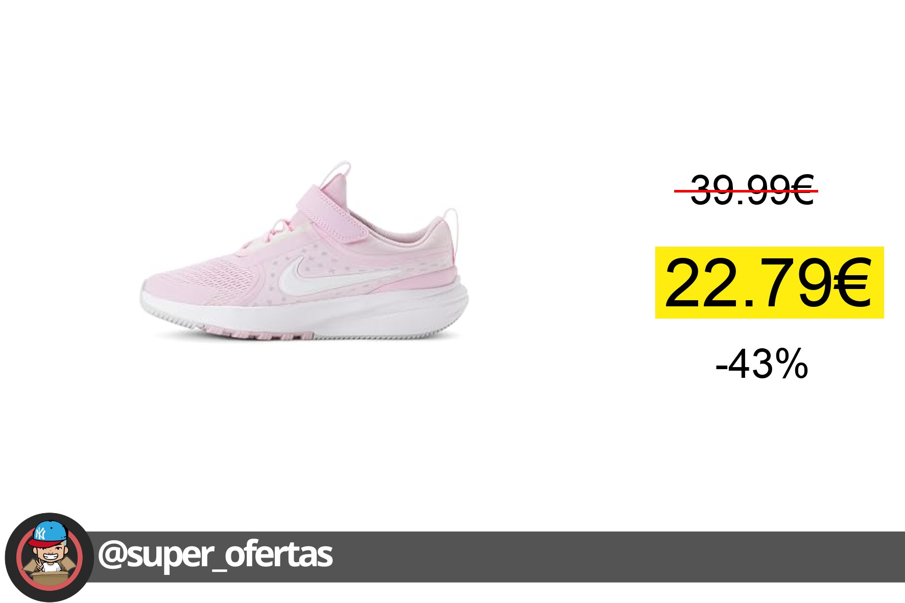 〽 Nike Star Runner 5 (TD) Zapatos de Ocio para niños Pink Foam/White/Pink Foam/Pure 25