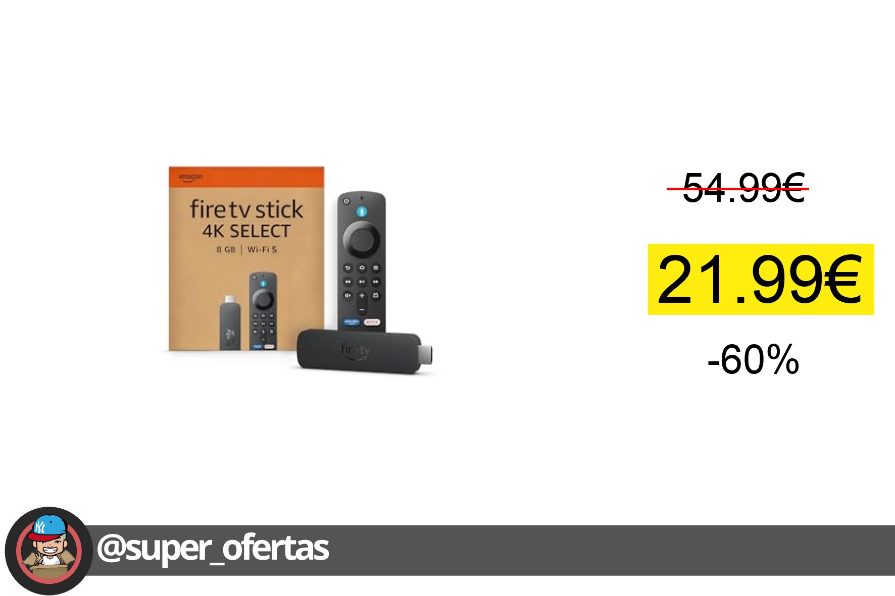 〽 Amazon Fire TV Stick 4K Select (última generación): comienza a reproducir contenido 4K en s