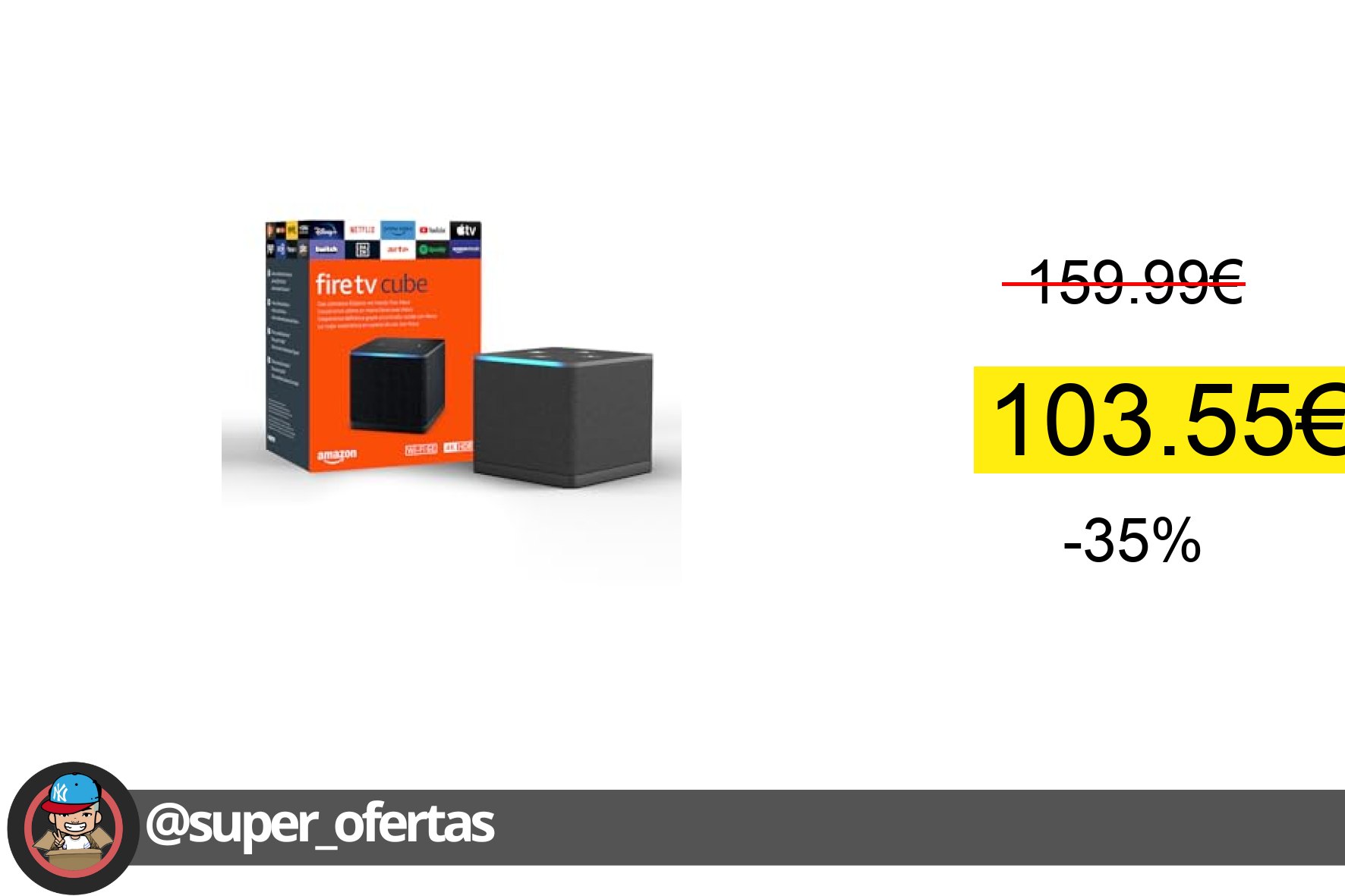 〽 Amazon Fire TV Cube (Última generación) Reproductor multimedia en streaming con control p