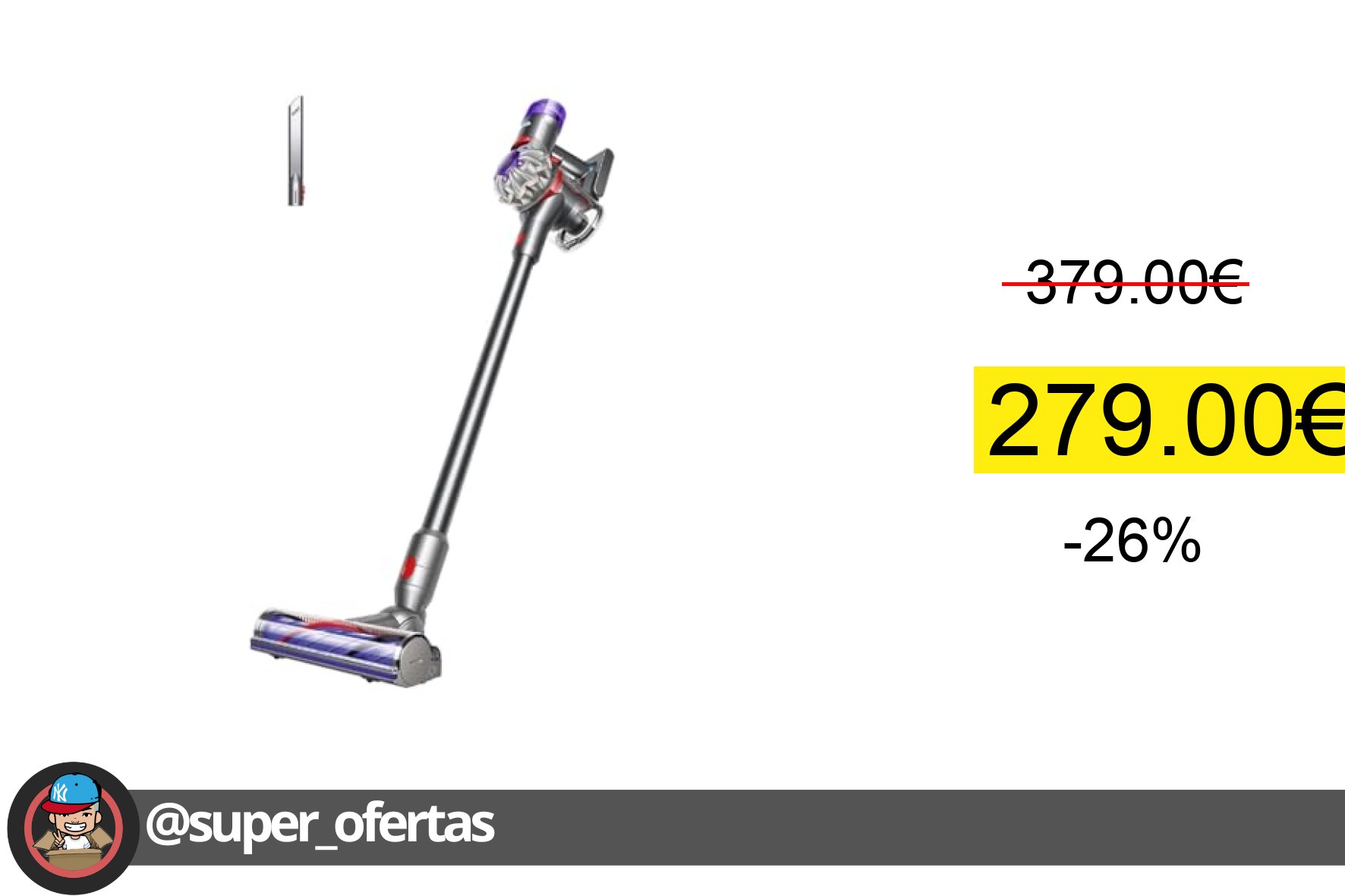 〽 Dyson V8 Origin Aspiradora Sin Cable, 130 AW, hasta 40 min de autonomía, Cepillo Motorbar An