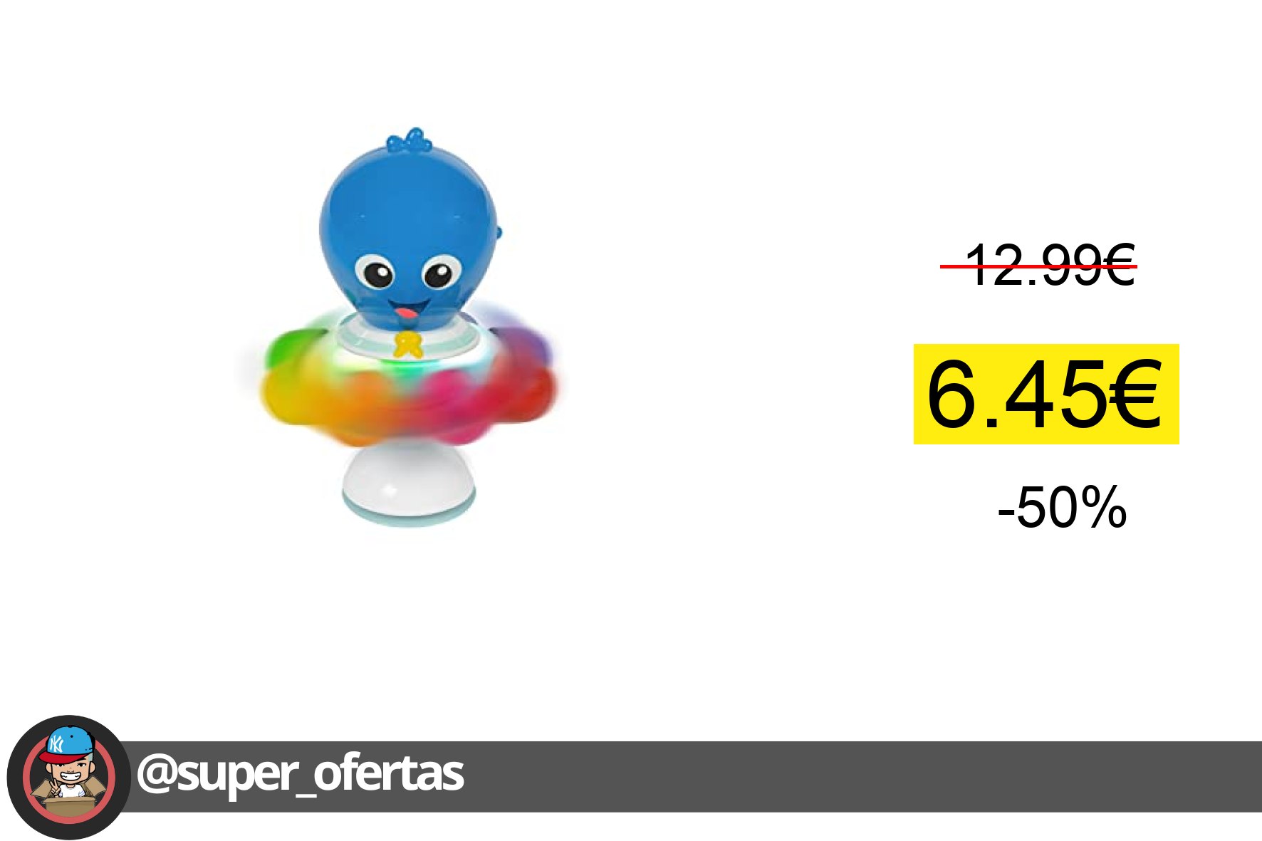 〽 Baby Einstein Ocean Explorers Juguete de Actividades Opus Spin & Sea para trona o alzador de
