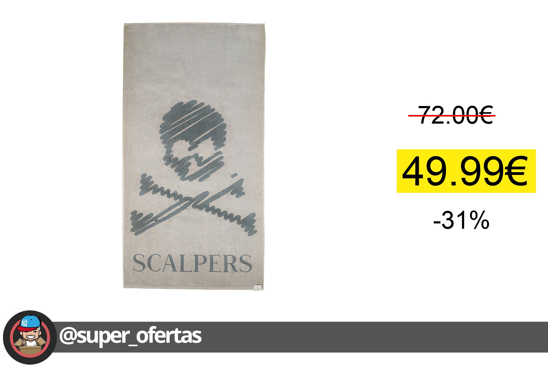 〽 Scalpers Home Toalla de Baño 90x180cm 100% Algodón 420GSM Suavidad y Absorción Excepcional