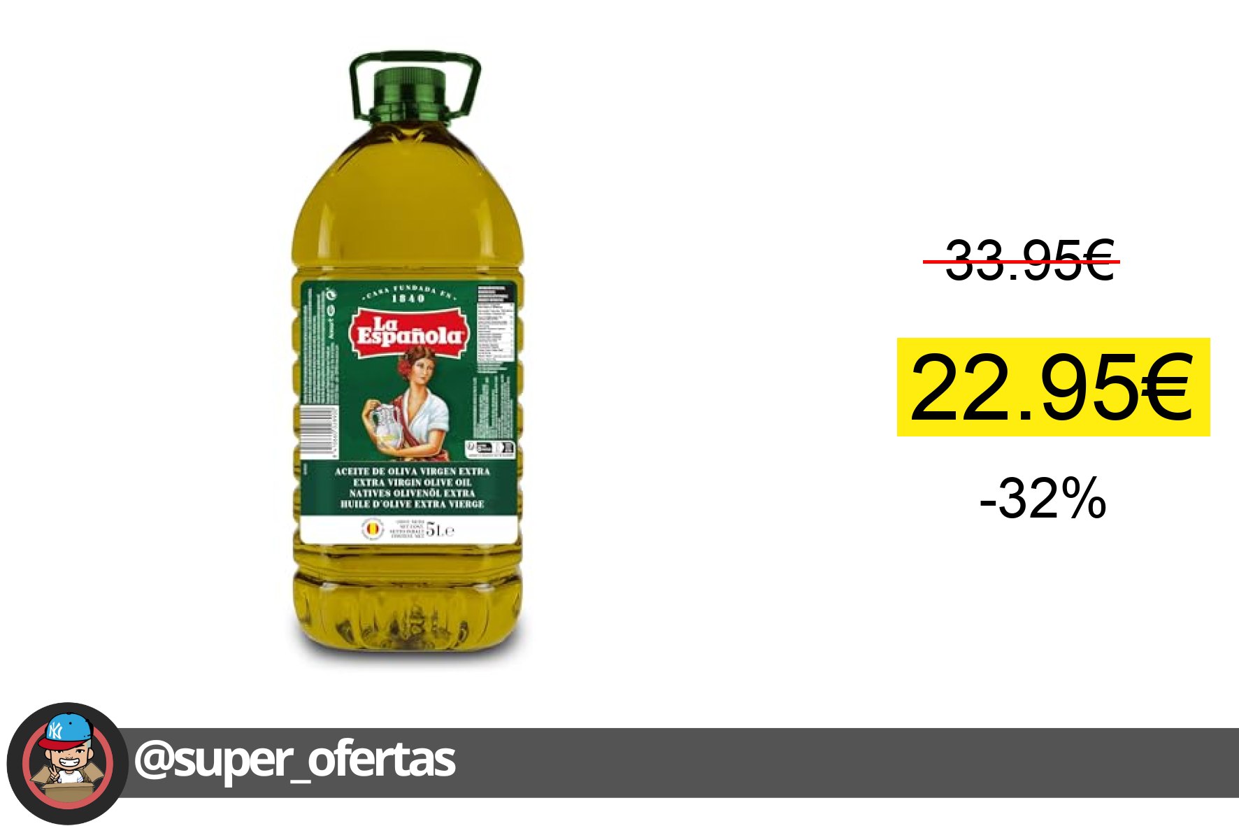 〽 La Española Aceite De Oliva Virgen Extra Selección Mediterránea, Garrafa 5L, Aove De Sabor