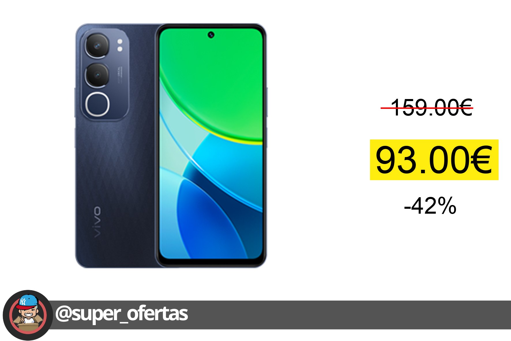 Cuponazo 〽 Teléfono - vivo Y19s 4G Smartphone, Versión Española, 6GB+128GB, 8G