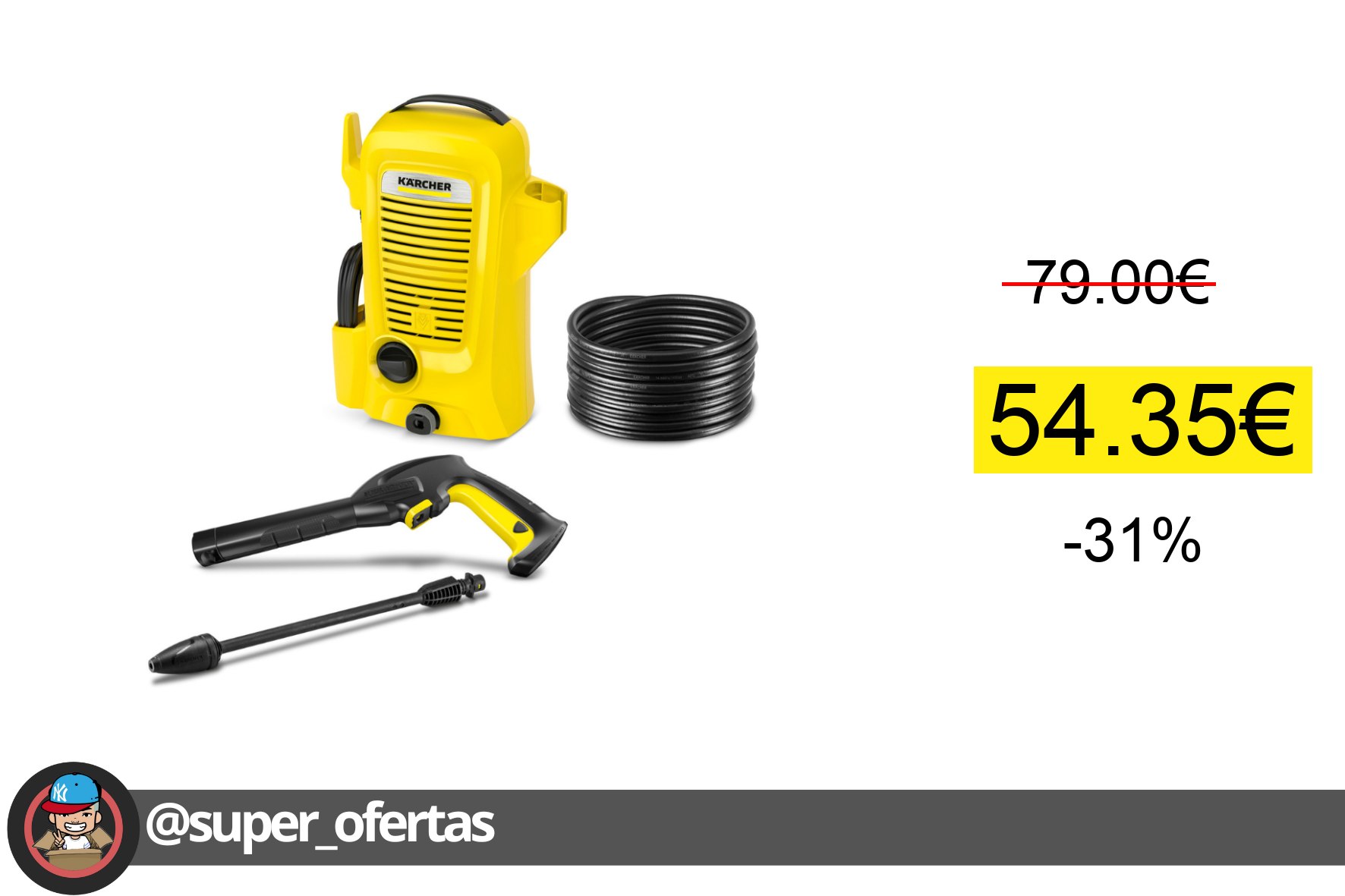 Cuponazo 〽 Karcher Industrial 1.673-010.0 – Hidrolimpiadora K 2 Universal Editi