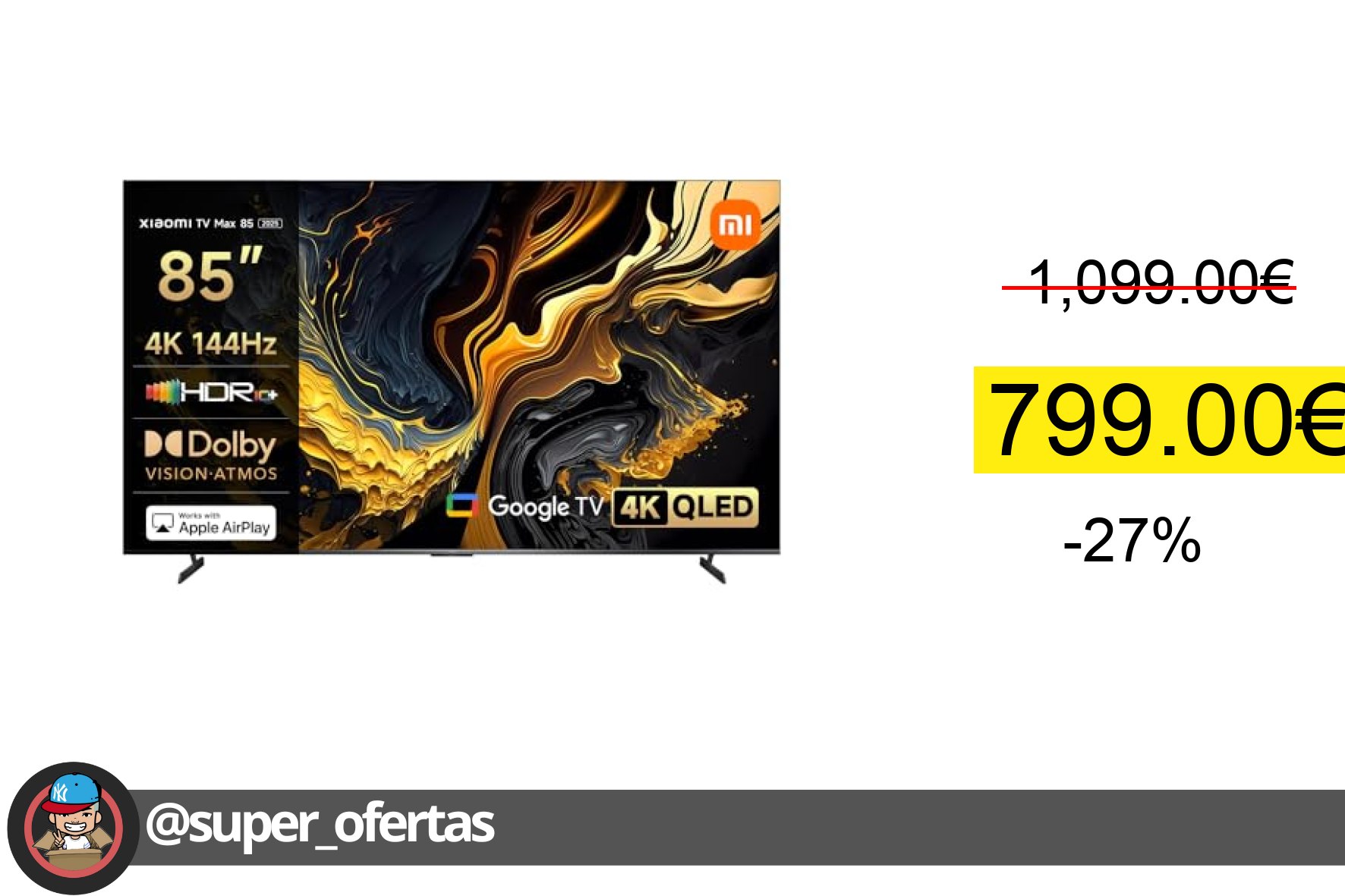 〽 Xiaomi TV Max 85 2025 Xiaomi TV Max 85 2025: Cine En Casa Con Quantum D