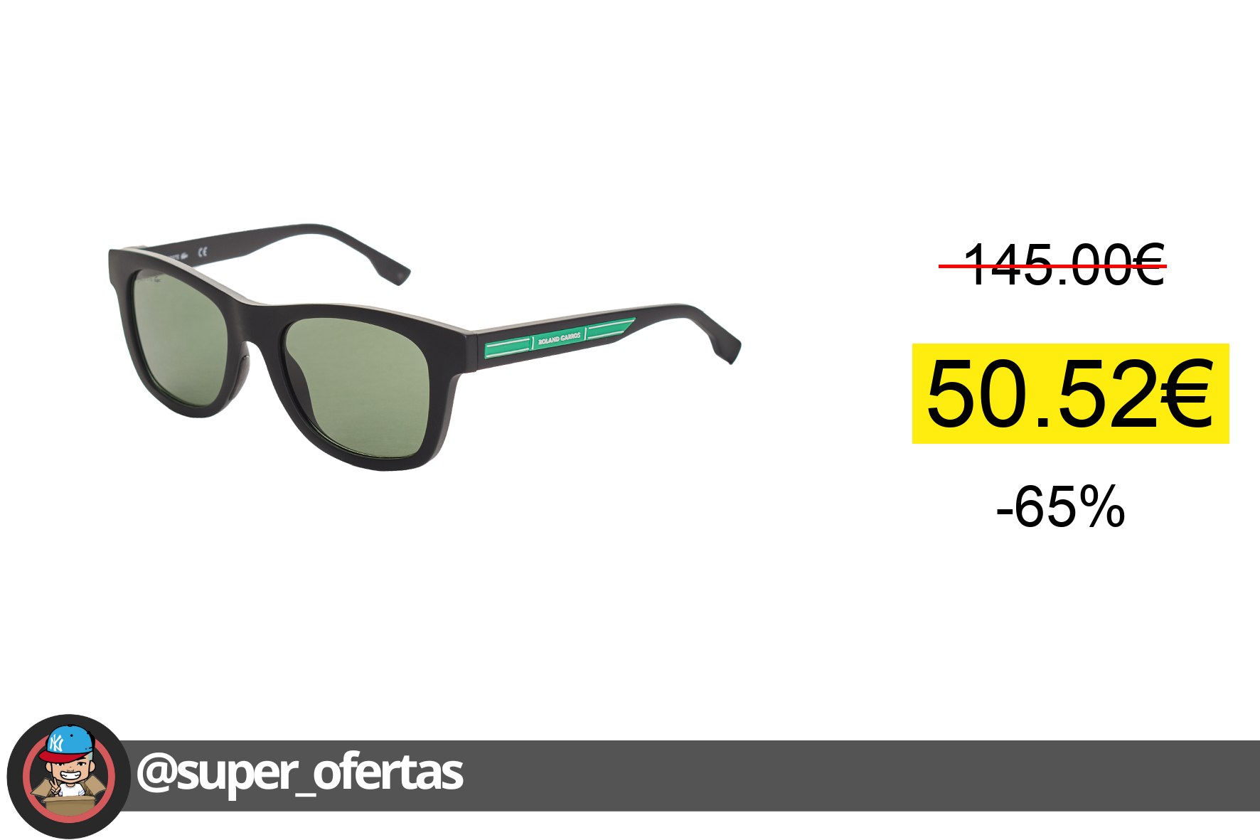 Cuponazo 〽 Lacoste-Gafas de Sol Niño Niña Infantil Rectangulares L3643SRG L