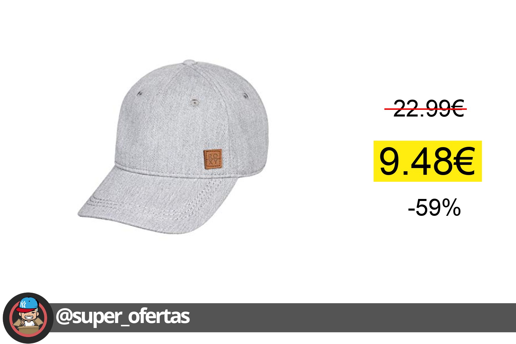 〽 Roxy Extra Innings - Gorra de Béisbol para Mujer Gorra de béisbol para m