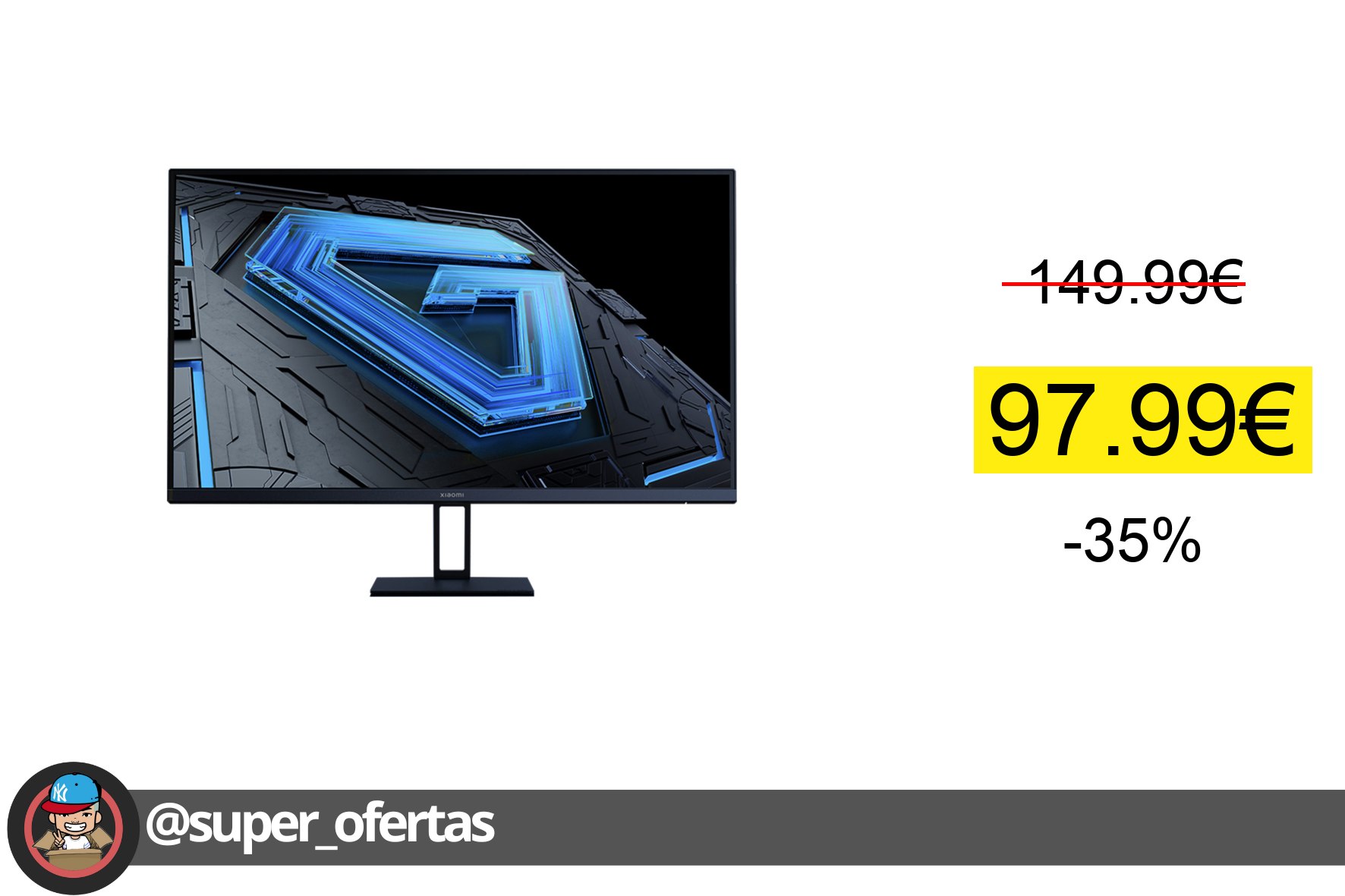 Cuponazo 〽 Official Xiaomi Gaming Monitor G27i, Panel LCD Fast IPS, Alta tasa d
