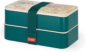〽 Legami - Fiambrera para el almuerzo, con 3 cubiertos incluidos, Travel, capacidad 1200 ml, a