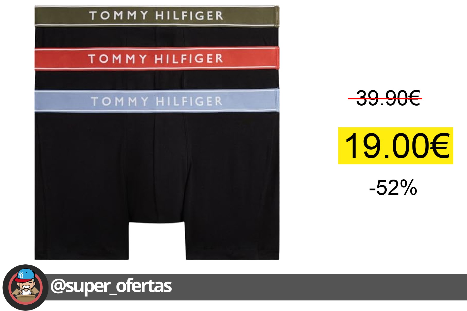〽Tommy Hilfiger 3P Trunk Wb Um0Um03881 - Calzoncillos Para Hombre, Multicolor (Argean Sea/Crmel