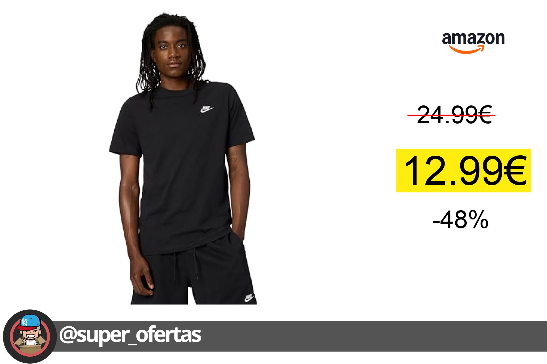 〽 Camiseta Nike M Nsw Club Tee por 12,99€. ¡No te pierdas esta excelente oportunidad!