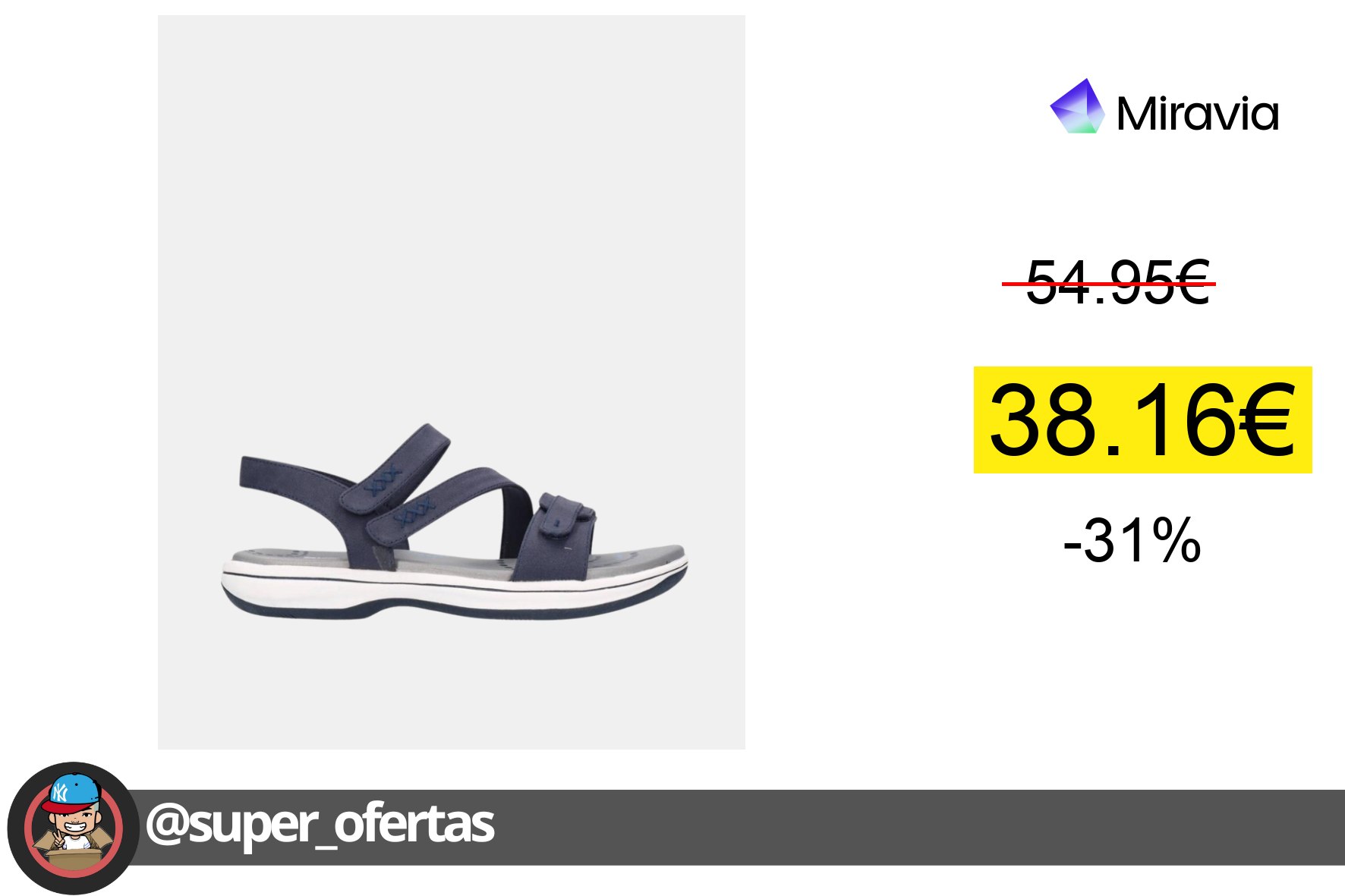〽Skechers 163474 Bayshore Basic Necessity Sandalias Abiertas Mujer Azul