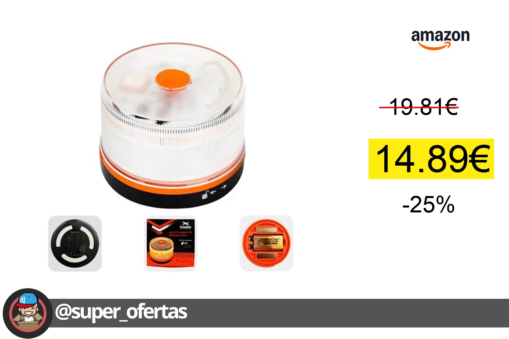 〽 Homologada por la DGT: Baliza V16 Conectividad automática gratuita hasta 12/2038