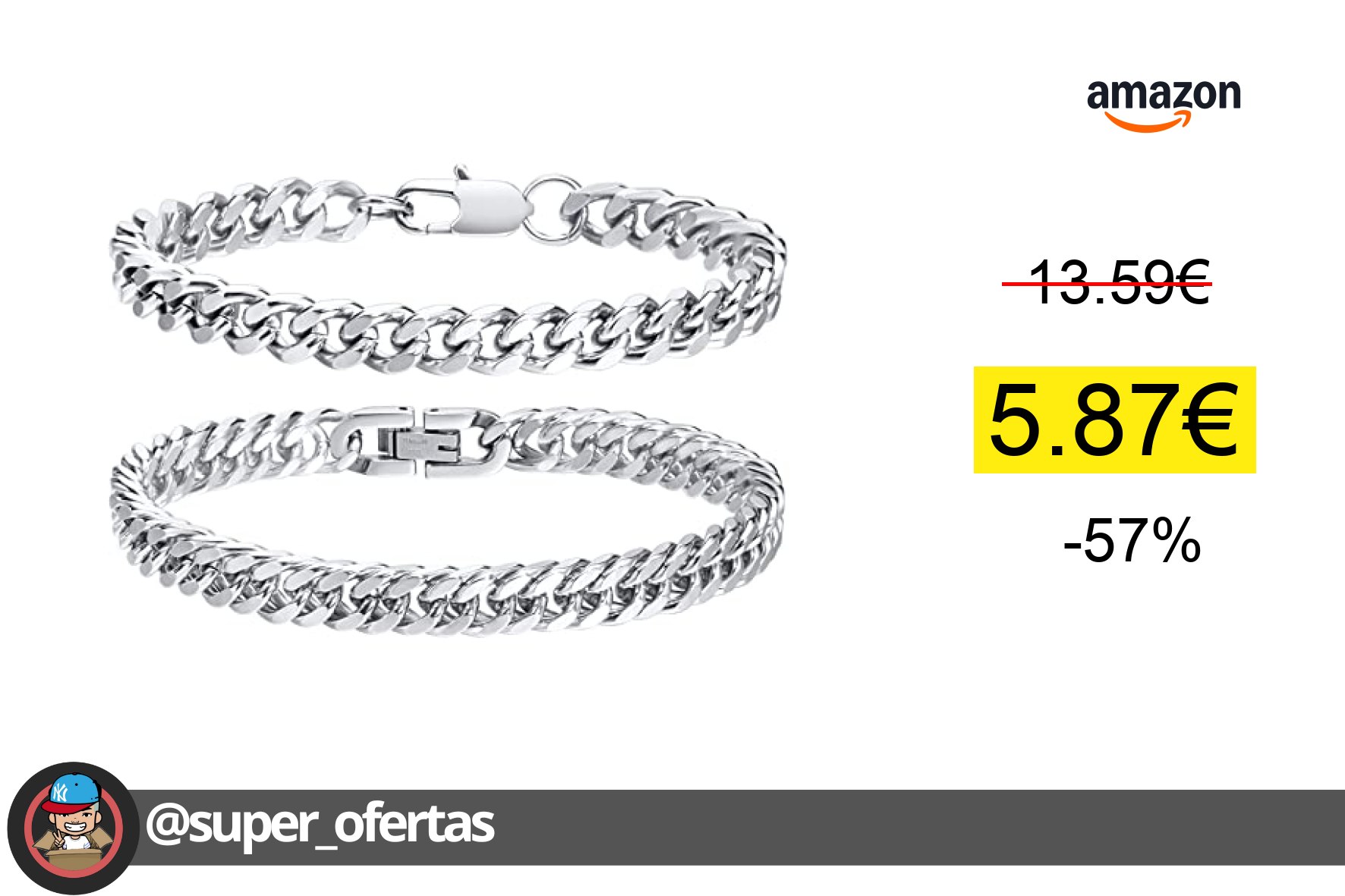 〽 Pulsera VNOX por solo 5,87€ con -57% de descuento. ¡Ahorra 7,72€!