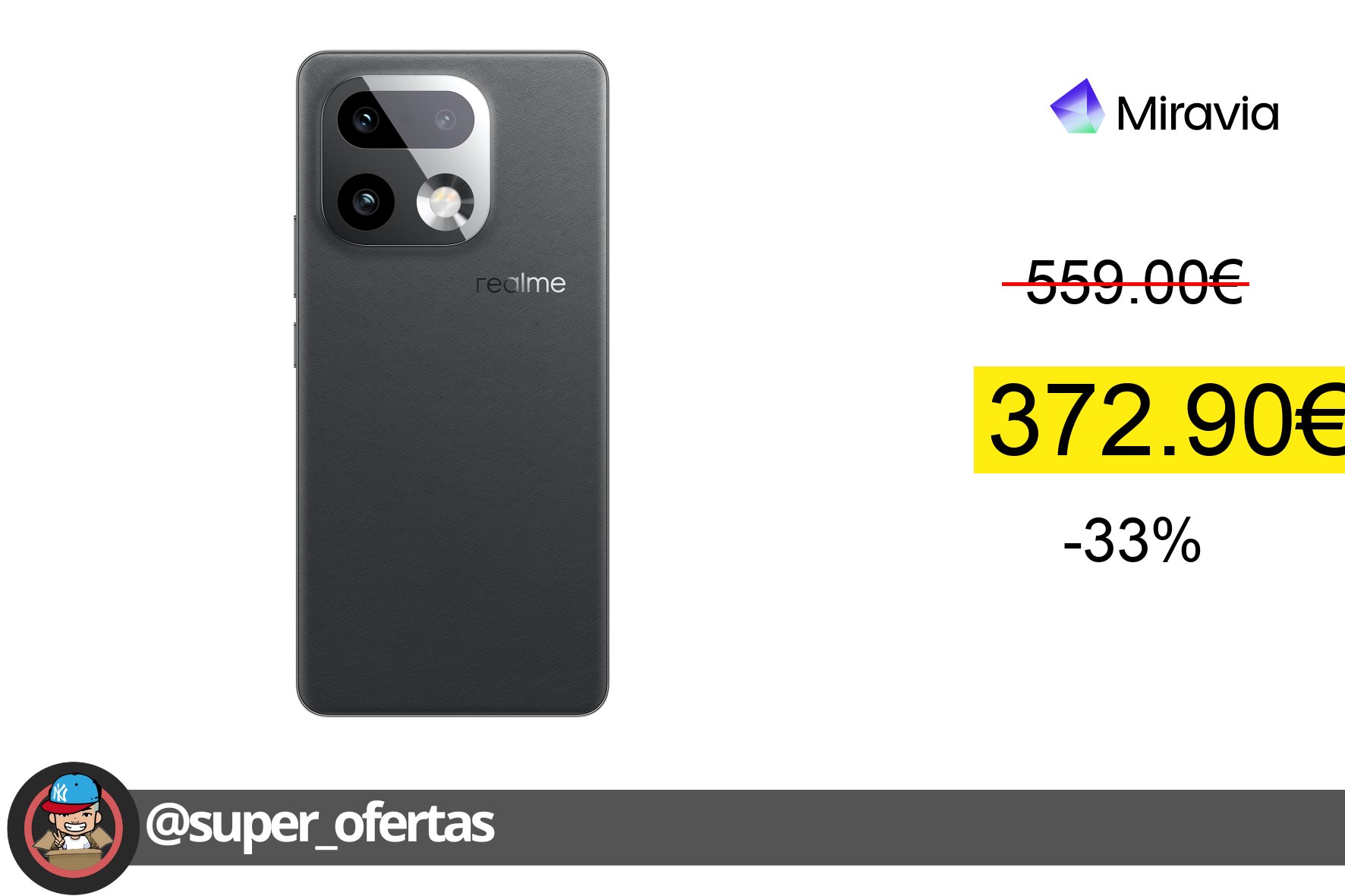 〽realme 16 Pro Plus 5G Teléfono, Smartphone, Versión europea, Batería de 7000mAh con carga