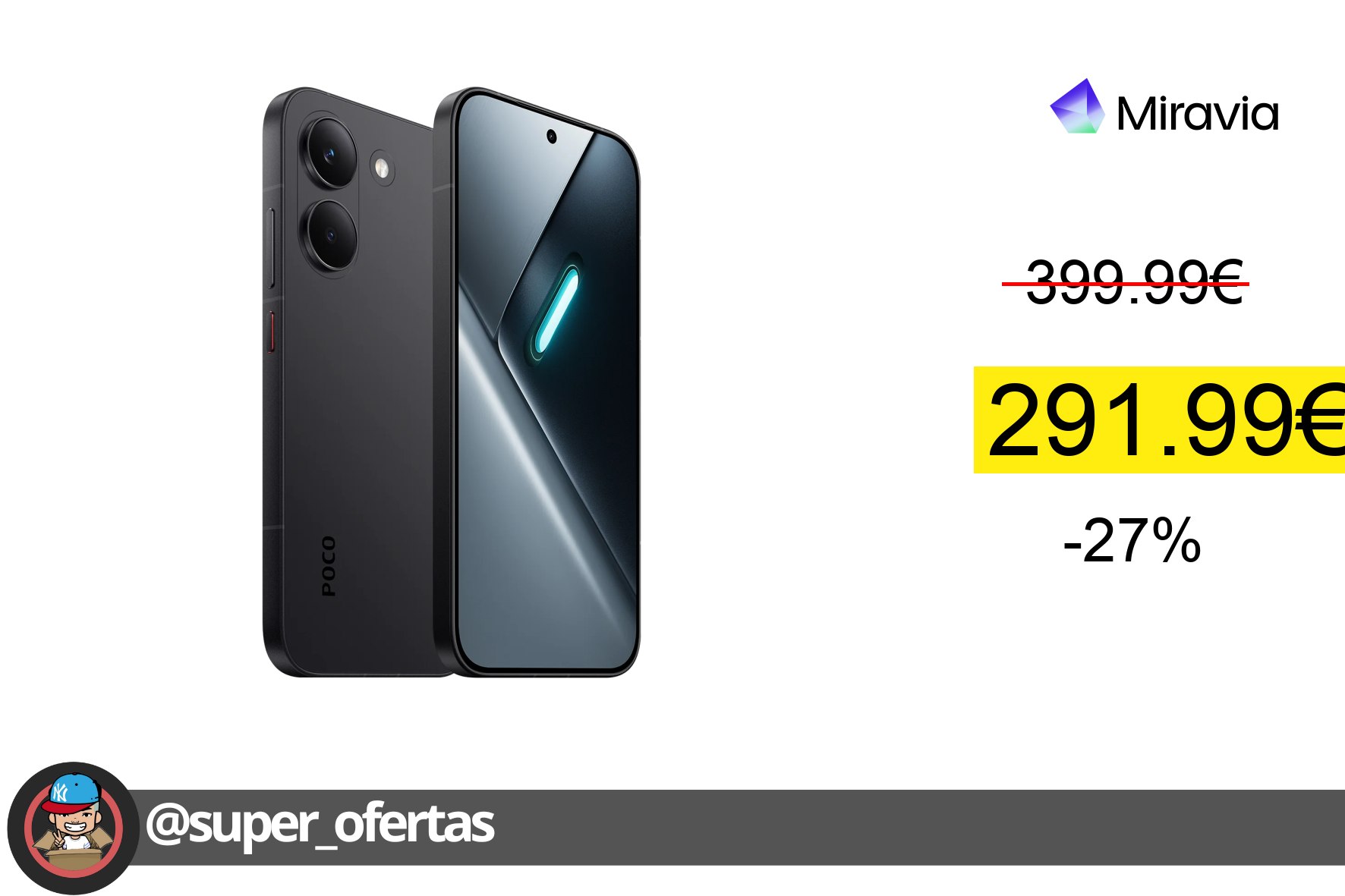 〽Móvil Xiaomi POCO X8 Pro 256GB/512GB, Pantalla de6.59 " 1.5K AMOLED Dimensity 8500-Ultra, por