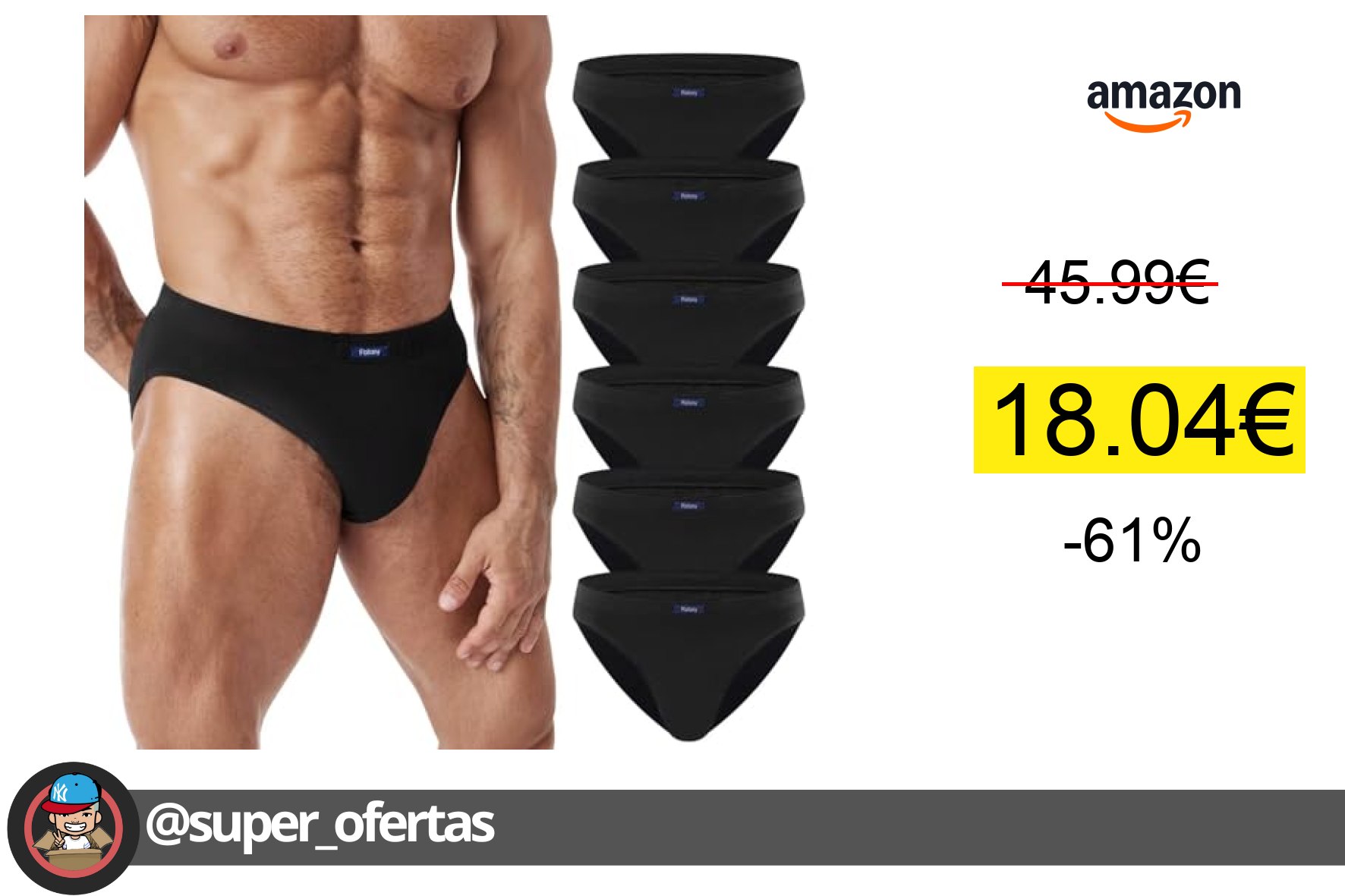 〽 Mejor Soporte En Slips Hombre! ¡Ahorra 27,95€!