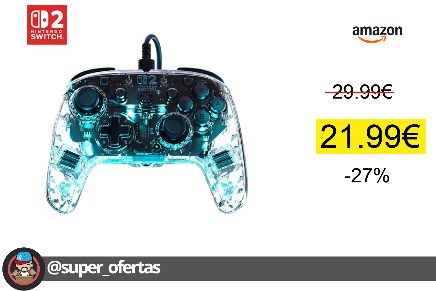 〽 Ahorra 8,00€ con el Mando de juego RGB de Turtle Beach!