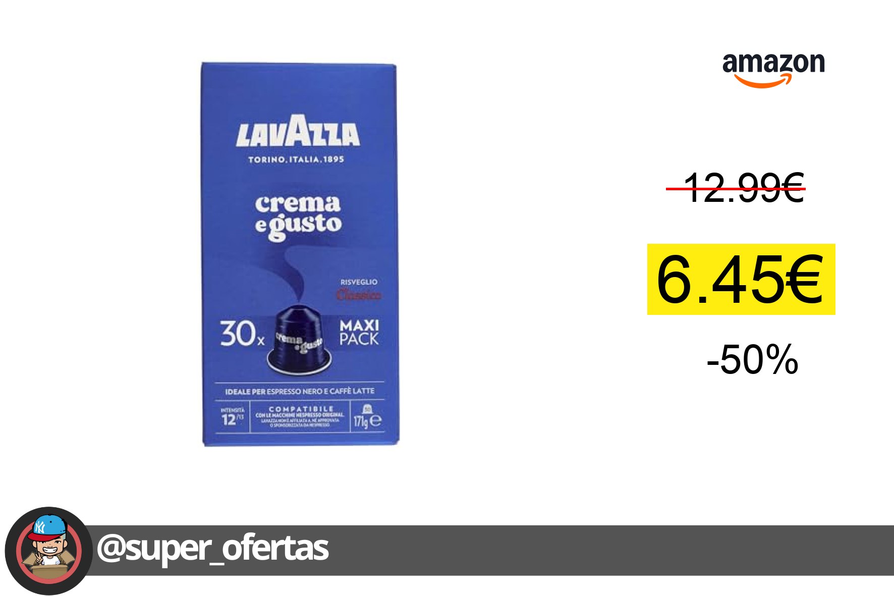 〽 Descubre Lavazza Crema e Gusto Classico por 6,45€