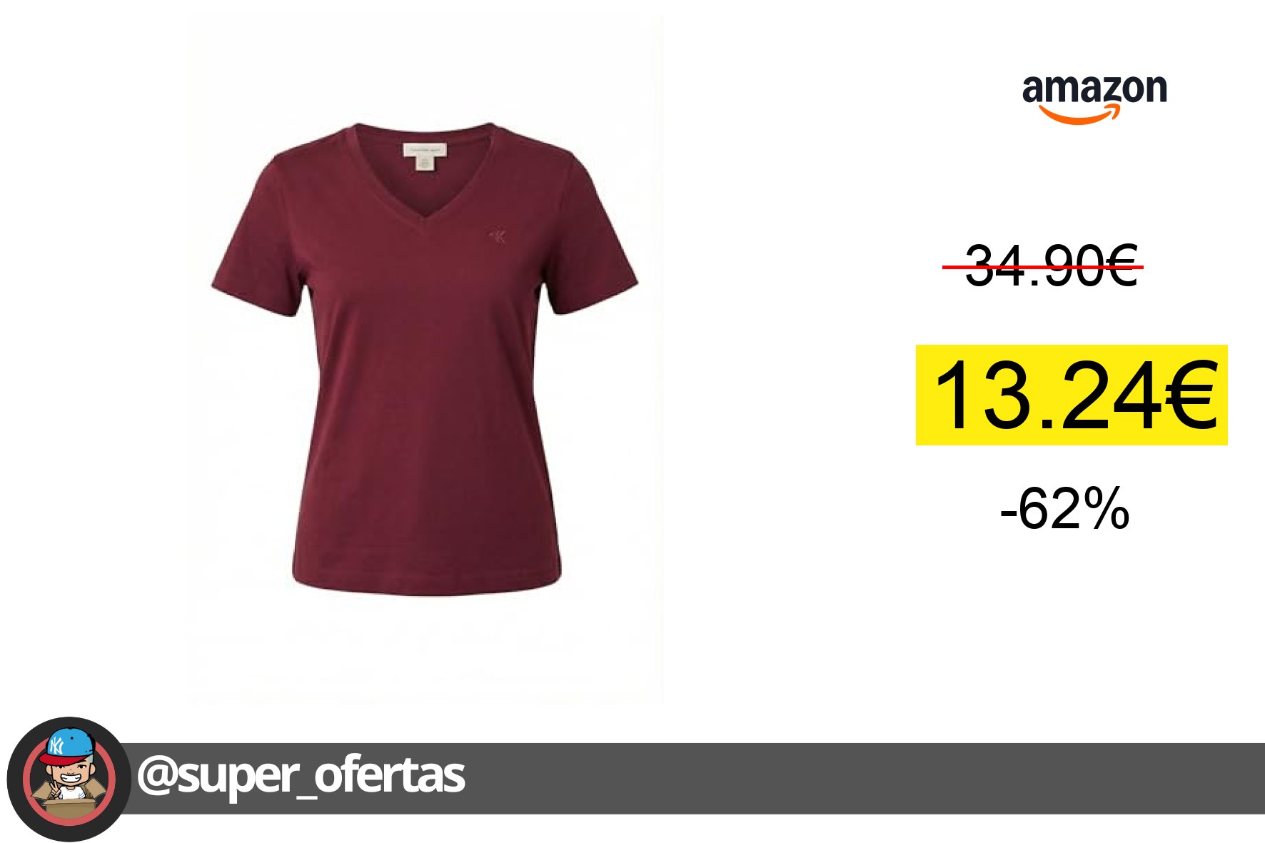 〽 Camiseta de Calvin Klein 13,24€