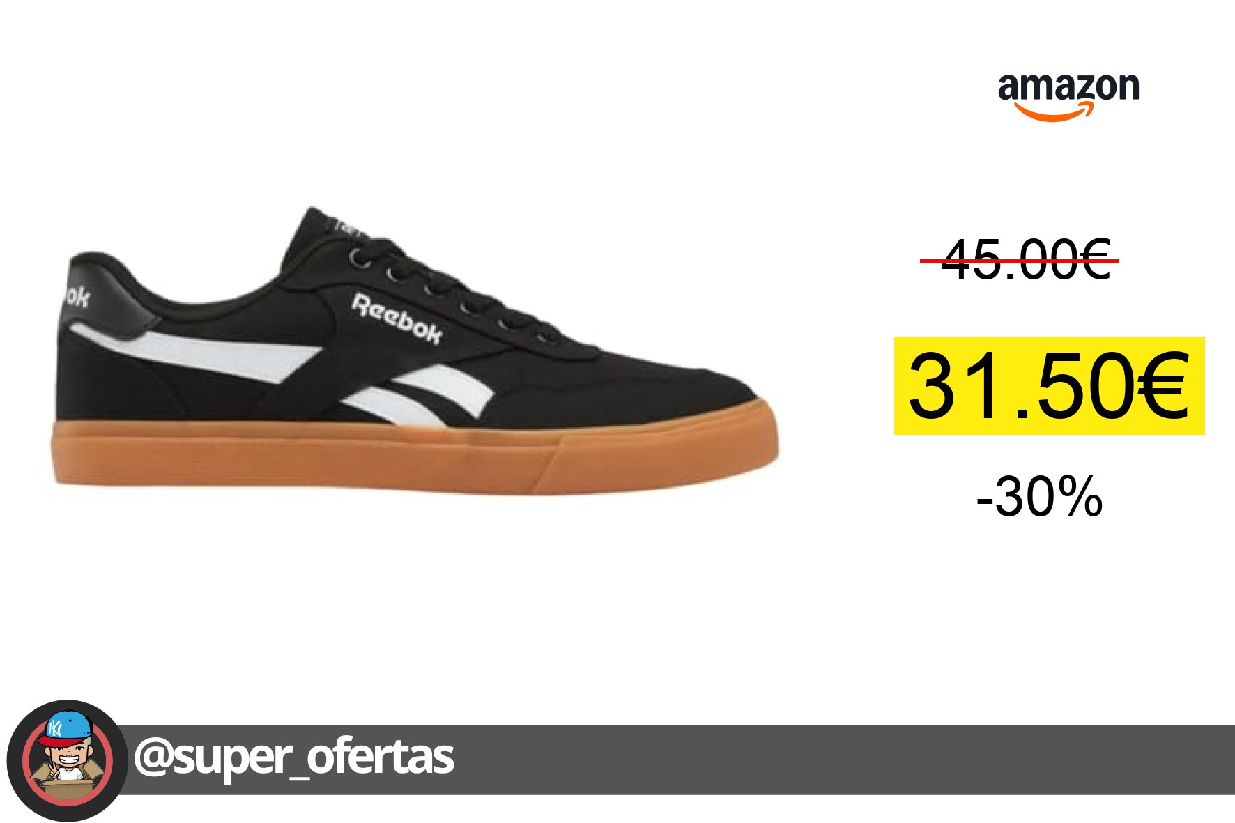 〽 Consigue Reebok Zapatillas para Hombre Court Advance Vulc por 31,50€