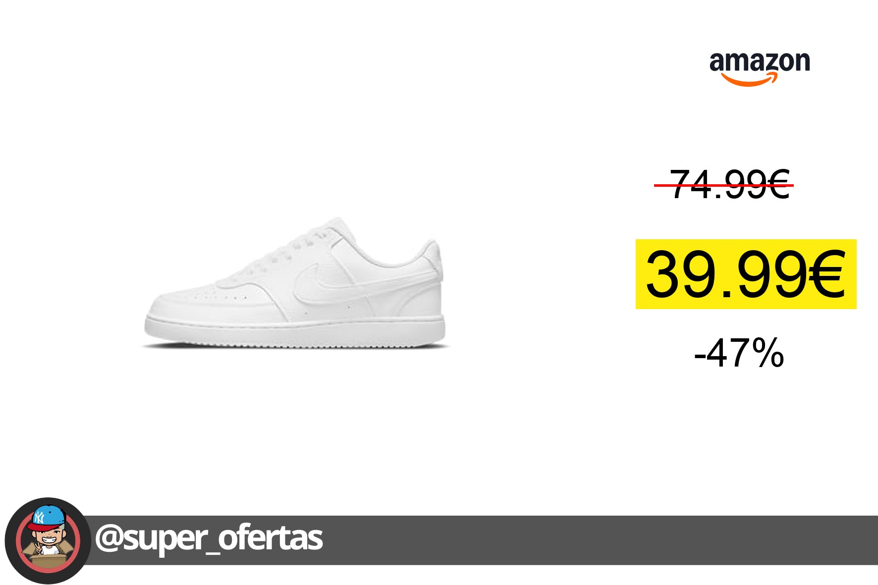 〽 ¡Zapato plano por 39,99€ con un -47% de descuento!