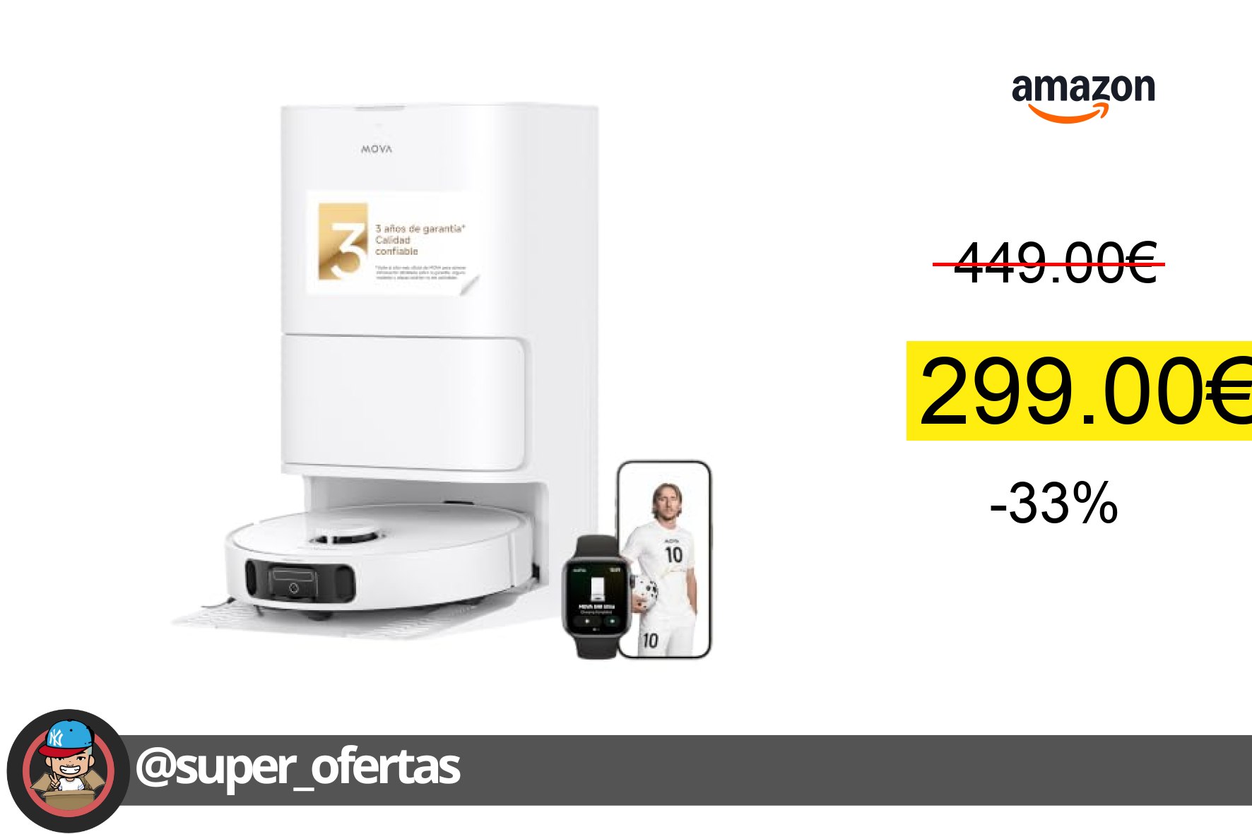 〽 Mova E40 Ultra Robot Aspirador y Fregasuelos {{precio_final}}