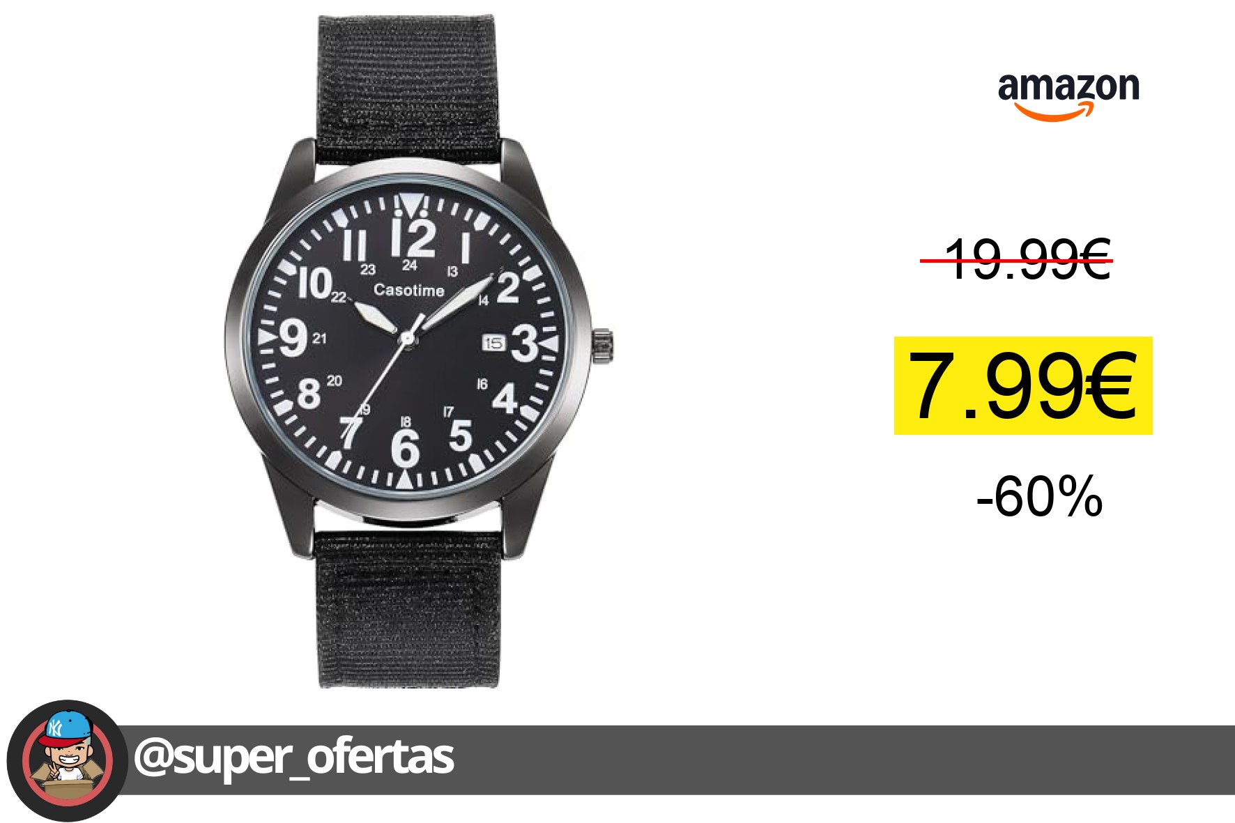 〽 Este reloj táctico militar es ideal para deportes al aire libre y uso táctico, con esfer