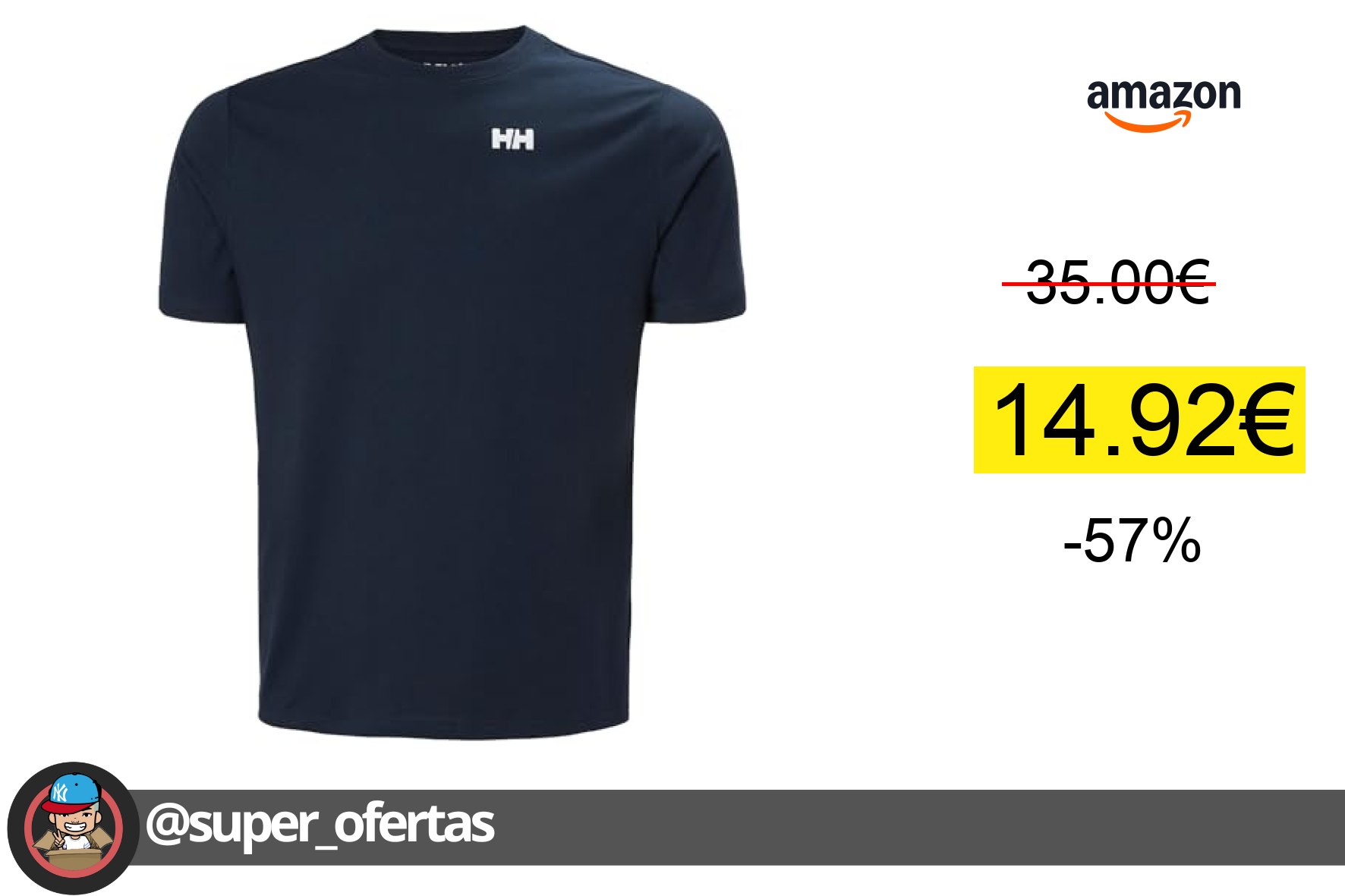 〽 Consigue la camiseta Helly Hansen Men's Core Graphic T 2.0 por 14,92€ con un brutal -57%