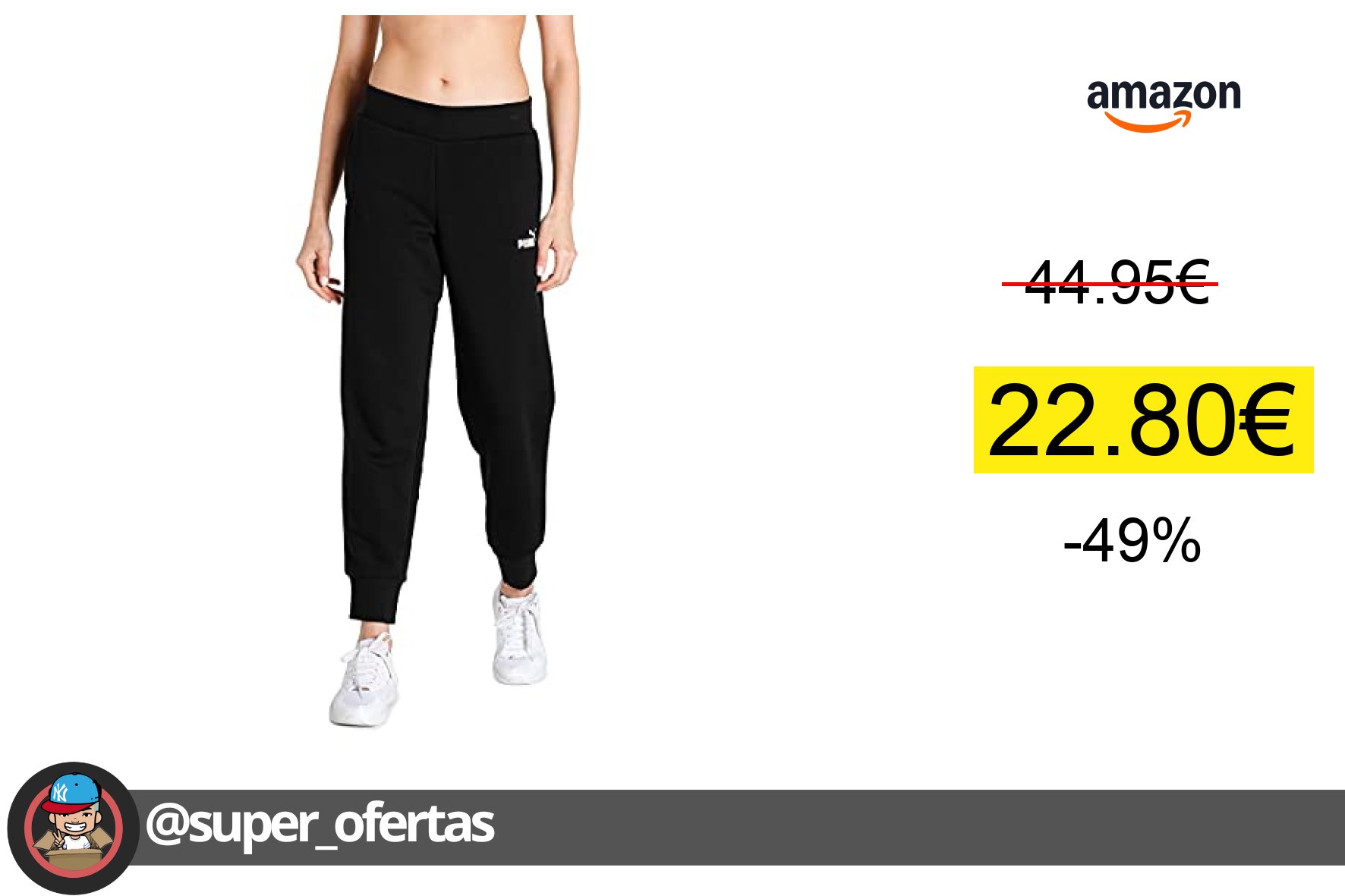 〽 Puma Sweatpants XS a solo 22,80€ con -49%% de descuento. ¡Env. gratis!