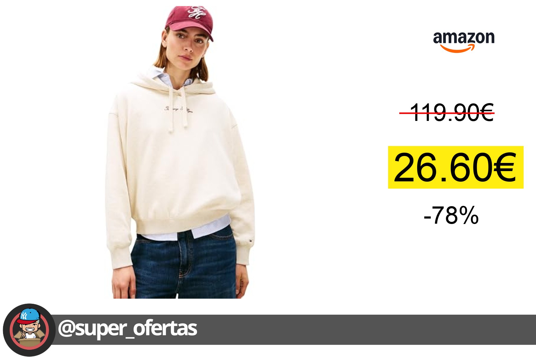 〽 Sudadera Tommy Hilfiger 26,60€